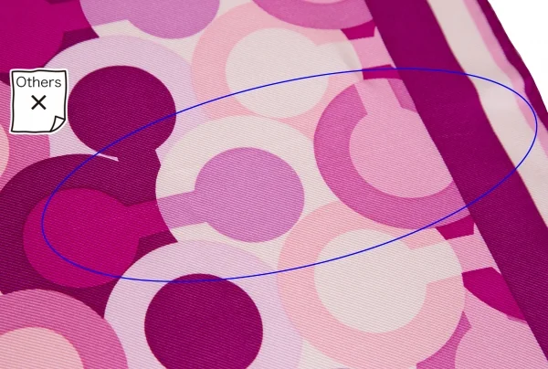 コーチCOACH オプアートシルクスカーフ ピンク紫 K-102476_005