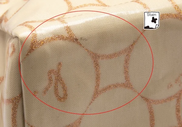 アニエスベーagnes b.VOYAGE ドットプリントラミネートキャンバストートバッグ ベージュ K-102477_011