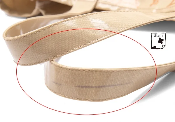 アニエスベーagnes b.VOYAGE ドットプリントラミネートキャンバストートバッグ ベージュ K-102477_013