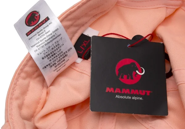 マムートMAMMUT マンモスロゴ刺繍ベースボールキャップ ピンクベージュL/XL K-102484_013