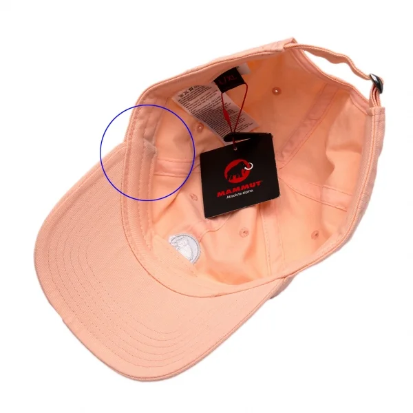 マムートMAMMUT マンモスロゴ刺繍ベースボールキャップ ピンクベージュL/XL K-102484_009
