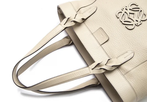 ロエベLOEWE フスタ アナグラムレザートートバッグ ベージュ K-102505_010