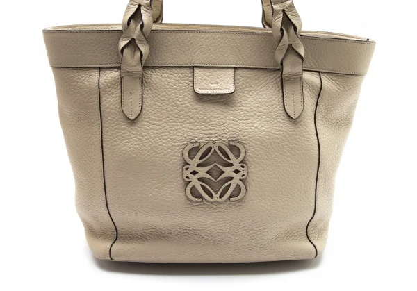 ロエベLOEWE フスタ アナグラムレザートートバッグ ベージュ K-102505_002