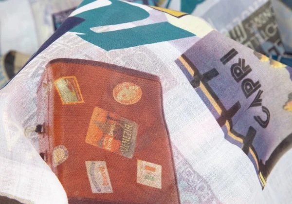 マドモアゼルノンノンMademoiselle NON NON フランチェスカバッシ別注トラベルプリントスカーフ マルチ K-102514_005