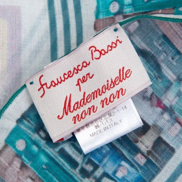 マドモアゼルノンノンMademoiselle NON NON フランチェスカバッシ別注トラベルプリントスカーフ マルチ K-102514_008
