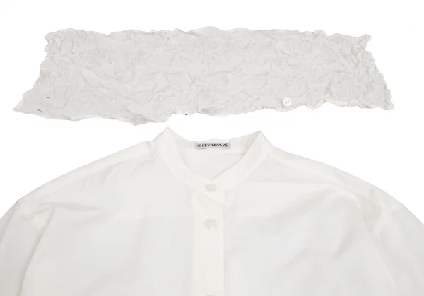 ISSEY MIYAKE Cauliflower Collar Long Sleeve Shirt K-102531_006