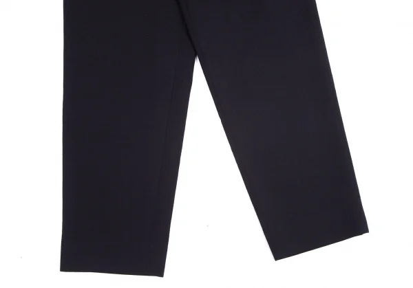 イッセイミヤケISSEY MIYAKE ウールタックワイドパンツ 紺L K-102533_007