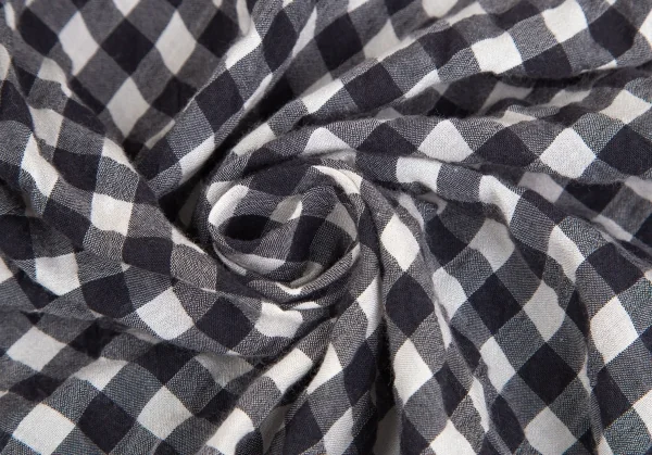 ワイズフォーリビングY's for living ギンガムチェックダブルジップフリルシャツジャケット オフグレーM位 K-102537_014