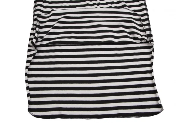 サイトs'yte コットンボーダーヘンリーネックロングカットソー 白黒S K-102585_013