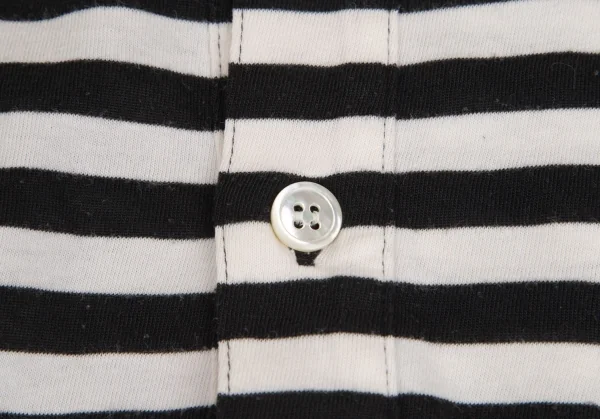 サイトs'yte コットンボーダーヘンリーネックロングカットソー 白黒S K-102585_006