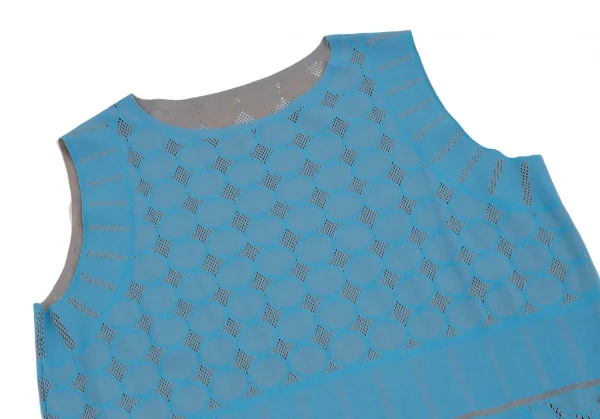 ISSEI MIYAKE me ノースリーブ フリンジ トップス イッセイミヤケ ミーISSEY MIYAKE me 裾フリンジレースノースリーブ