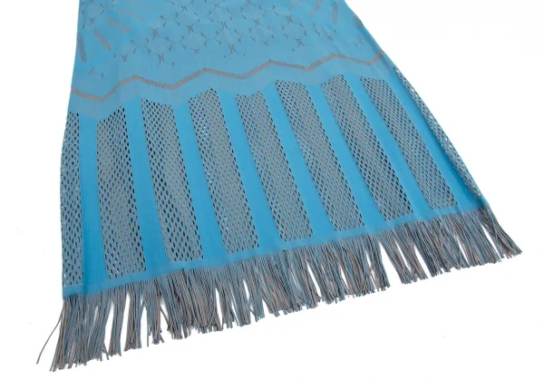 イッセイミヤケ ミーISSEY MIYAKE me 裾フリンジレースノースリーブ