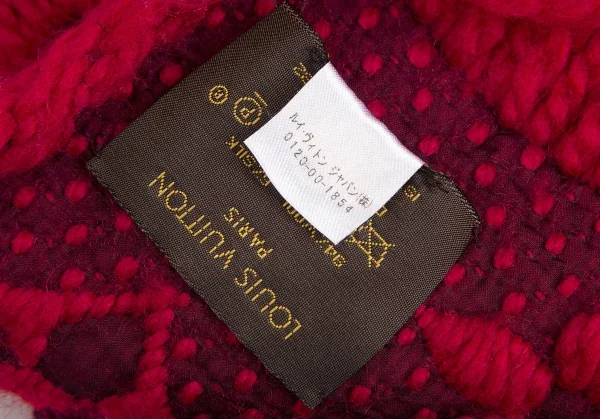 ルイヴィトンLouis Vuitton M72432 LV エシャルプ ロゴマニア マフラー 赤 K-102642_008