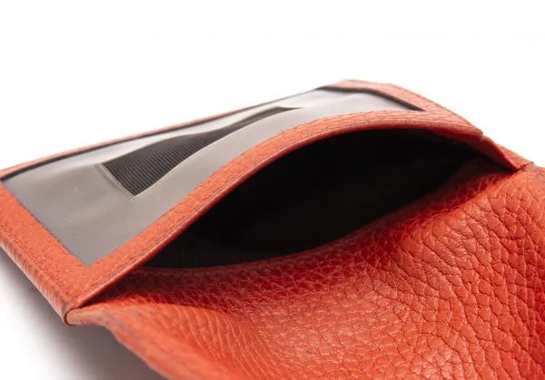 グッチGUCCI シュリンクレザーカードケース 朱赤 K-102644_011