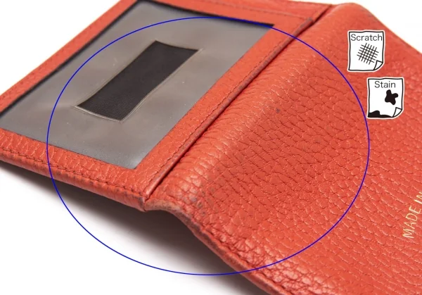 グッチGUCCI シュリンクレザーカードケース 朱赤 K-102644_007