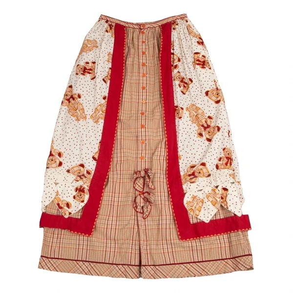 PINK HOUSE Bears Printed Half Wrap Layer Design Skrit K-102694_003