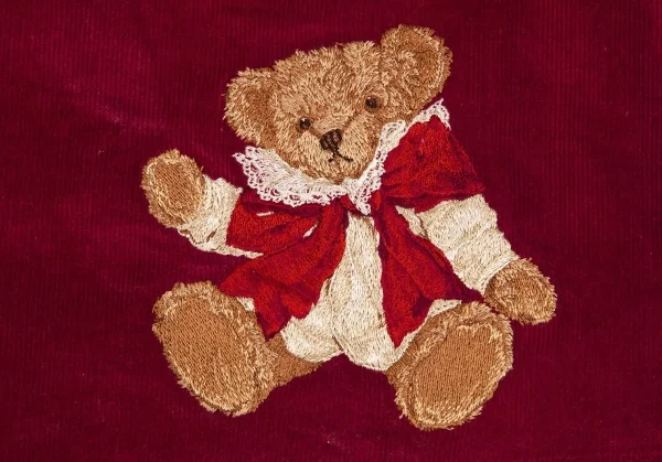 ピンクハウスPINK HOUSE ベアー刺繍コーデュロイラップチェックスカート 赤M位 K-102696_012