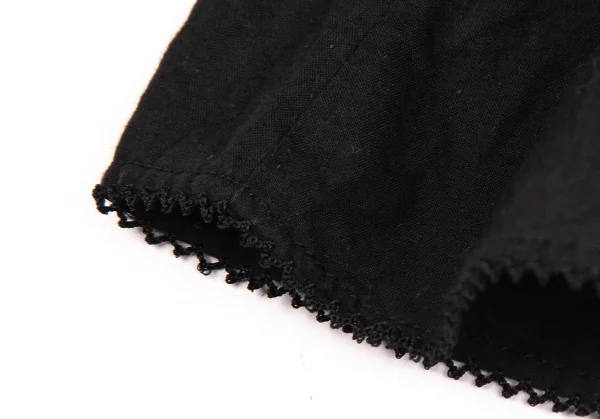 ピンクハウスPINK HOUSE ラビットストロベリー刺繍フリル半袖チュニック 黒M位 K-102697_009