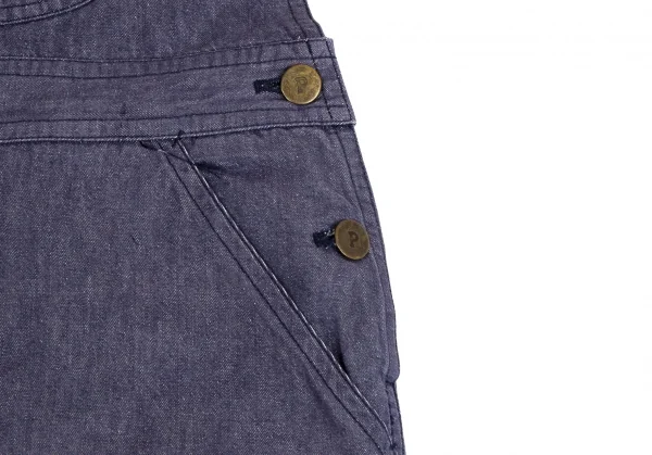 ピンクハウスPINK HOUSE 裾ロゴプリントワッペン貼り付けデニムジャンパーロングスカート インディゴM位 K-102700_011