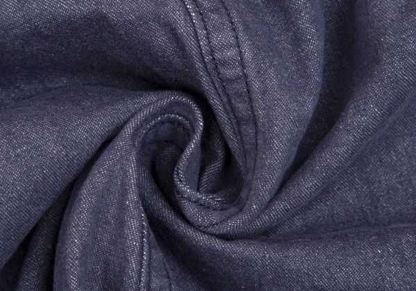 ピンクハウスPINK HOUSE 裾ロゴプリントワッペン貼り付けデニムジャンパーロングスカート インディゴM位 K-102700_019