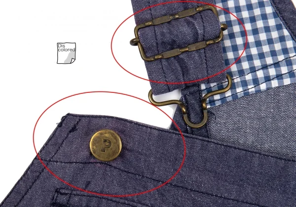 ピンクハウスPINK HOUSE 裾ロゴプリントワッペン貼り付けデニムジャンパーロングスカート インディゴM位 K-102700_006