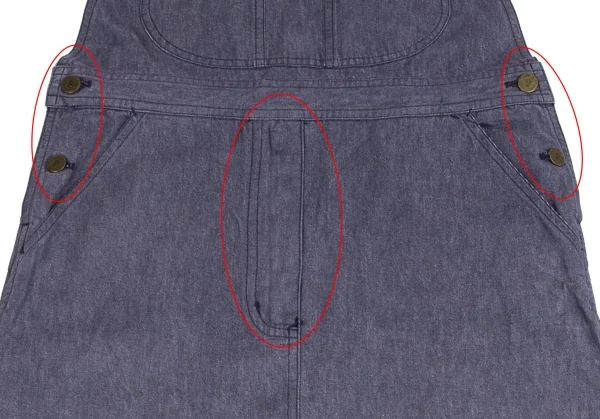 ピンクハウスPINK HOUSE 裾ロゴプリントワッペン貼り付けデニムジャンパーロングスカート インディゴM位 K-102700_009