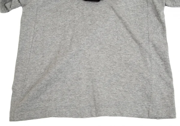 トリココムデギャルソンtricot COMME des GARCONS パールネック装飾UネックTシャツ グレーM位 K-102701_007