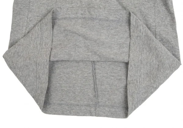 トリココムデギャルソンtricot COMME des GARCONS パールネック装飾UネックTシャツ グレーM位 K-102701_008