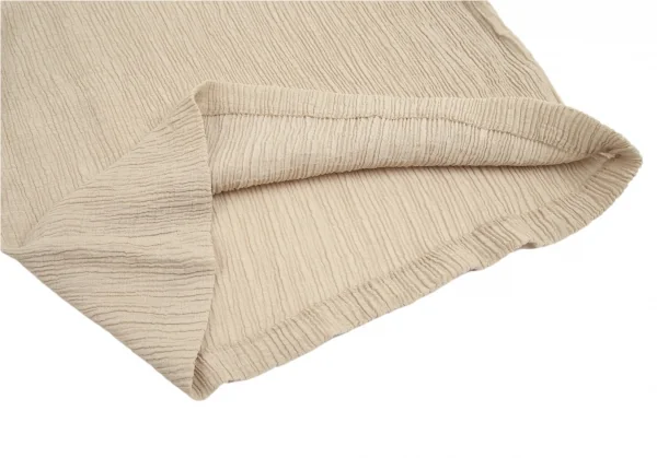 プランテーションPlantation ウール混シワプリーツハイネックトップス ベージュM K-102709_008