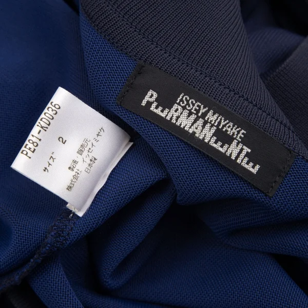 イッセイミヤケペルマネンテISSEY MIYAKE PERMANENTE バイカラージャケット ネイビー2 K-102718_020
