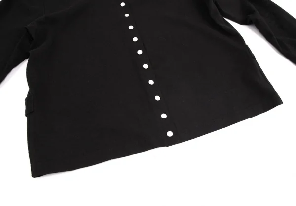 アニエスベーagnes b. メニースナップボタンカーディガン 黒3 K-102733_012