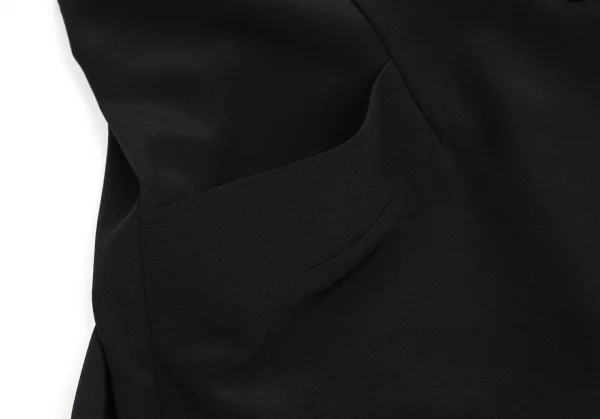 アニエスベーagnes b. ポリウエストコード4Bジャケット 黒3 K-102734_010