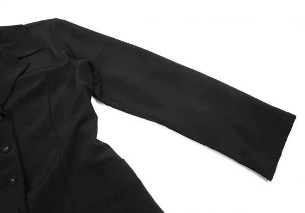 アニエスベーagnes b. ポリウエストコード4Bジャケット 黒3 K-102734_006