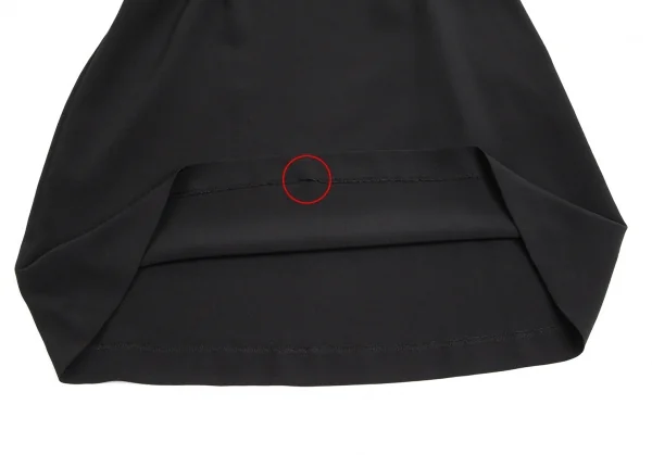 アニエスベーagnes b. ポリ台形スカート 黒36 K-102735_007