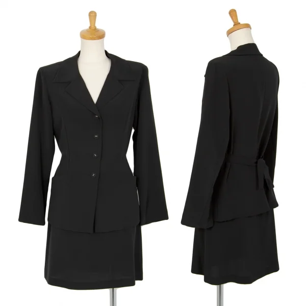 アニエスベーagnes b. ポリ4Bセットアップスーツ 黒38 K-102736_001