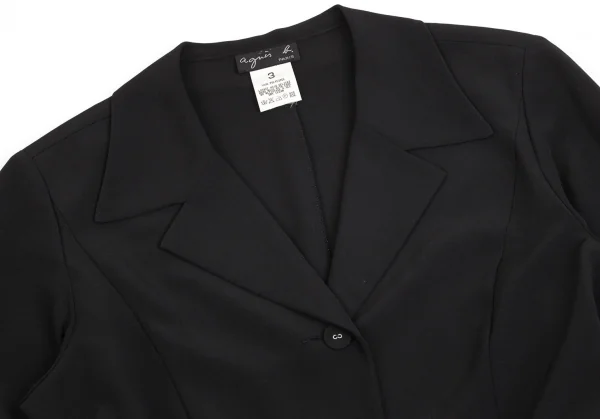 アニエスベーagnes b. ポリ4Bセットアップスーツ 黒38 K-102736_004