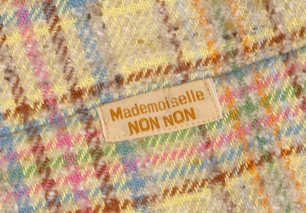 マドモアゼルノンノンMademoiselle NON NON カラフルチェックネップ長袖シャツ ベージュ他38M K-102761_007