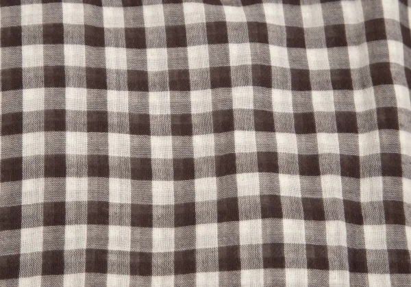 マドモアゼルノンノンMademoiselle NON NON ギンガムチェックダブルガーゼフードシャツ 茶オフ40L K-102765_014