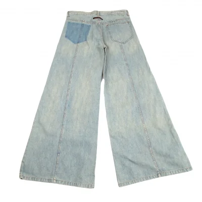 ジャンポールゴルチエJean Paul GAULTIER PARIS ポケット剥ぎ取りデニムワイドパンツ