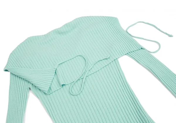 ジャンポールゴルチエ ファムJean Paul GAULTIER FEMME ウールセーラーネックリブニットセーター ミントグリーン40 K-102792_015