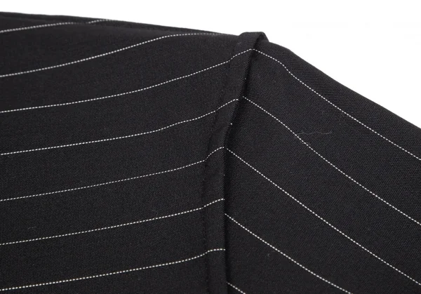 ジャンポールゴルチエ ファムJean Paul GAULTIER FEMME ストライプ切替スーパーロングスリーブシャツ 黒40 K-102793_006