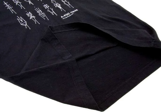 イッセイミヤケISSEY MIYAKE プリントTシャツ 黒F | DCブランド