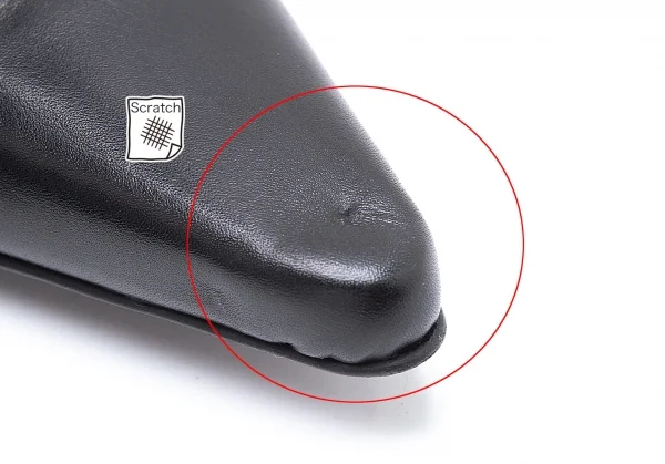 ジャンポールゴルチエJean Paul GAULTIER レザーマミーデザインポインテッドトゥロングブーツ 黒L(24位) K-102800_010