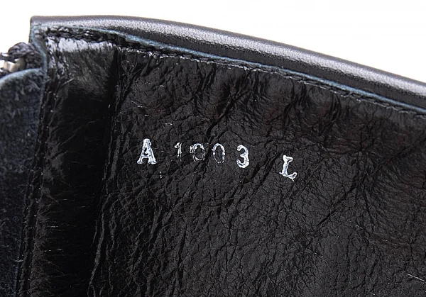 ジャンポールゴルチエJean Paul GAULTIER レザーマミーデザインポインテッドトゥロングブーツ 黒L(24位) K-102800_013