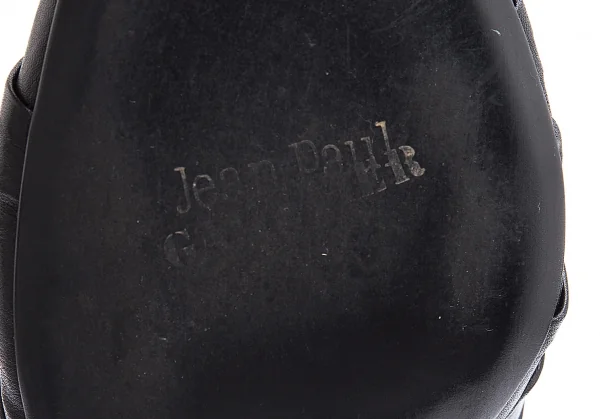 ジャンポールゴルチエJean Paul GAULTIER レザーマミーデザインポインテッドトゥロングブーツ 黒L(24位) K-102800_007