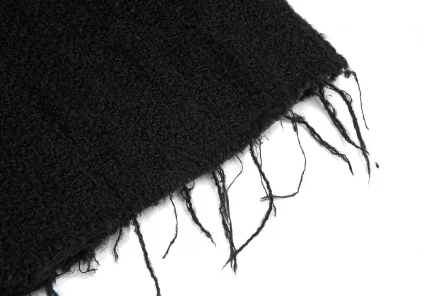 ジュンヤワタナベマンピンク コムデギャルソンJUNYA WATANABE MAN PINK COMME des GARCONS ウールモヘヤ裏キルティング裁ち切りデザインジャケット 黒S K-102815_010