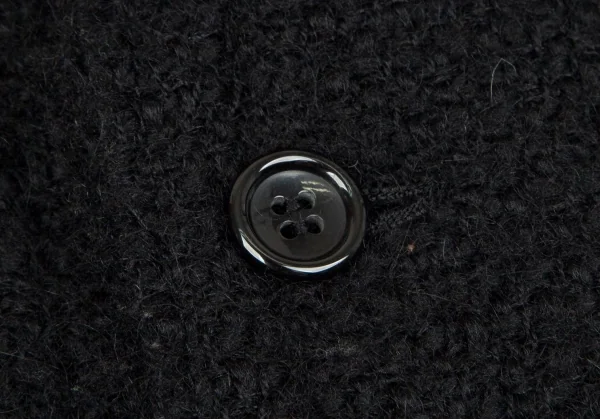 ジュンヤワタナベマンピンク コムデギャルソンJUNYA WATANABE MAN PINK COMME des GARCONS ウールモヘヤ裏キルティング裁ち切りデザインジャケット 黒S K-102815_006