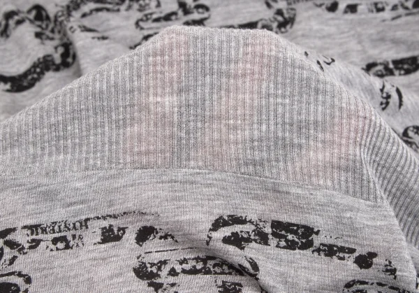 ヒステリックグラマーHYSTERIC GLAMOUR チェーン総柄リブ切替ノースリーブカットワンピース グレーフリー K-102821_011