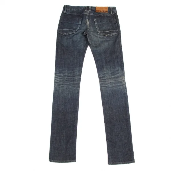 ヒステリックグラマーHYSTERIC GLAMOUR コットンストレッチクラッシュスキニーデニムパンツ インディゴS K-102823_012