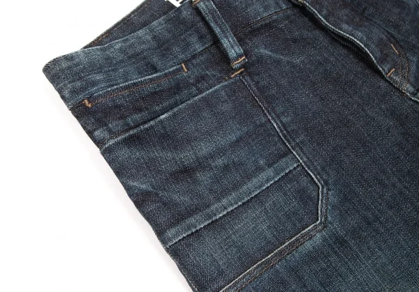 ヒステリックグラマーHYSTERIC GLAMOUR コットンストレッチクラッシュスキニーデニムパンツ インディゴS K-102823_003